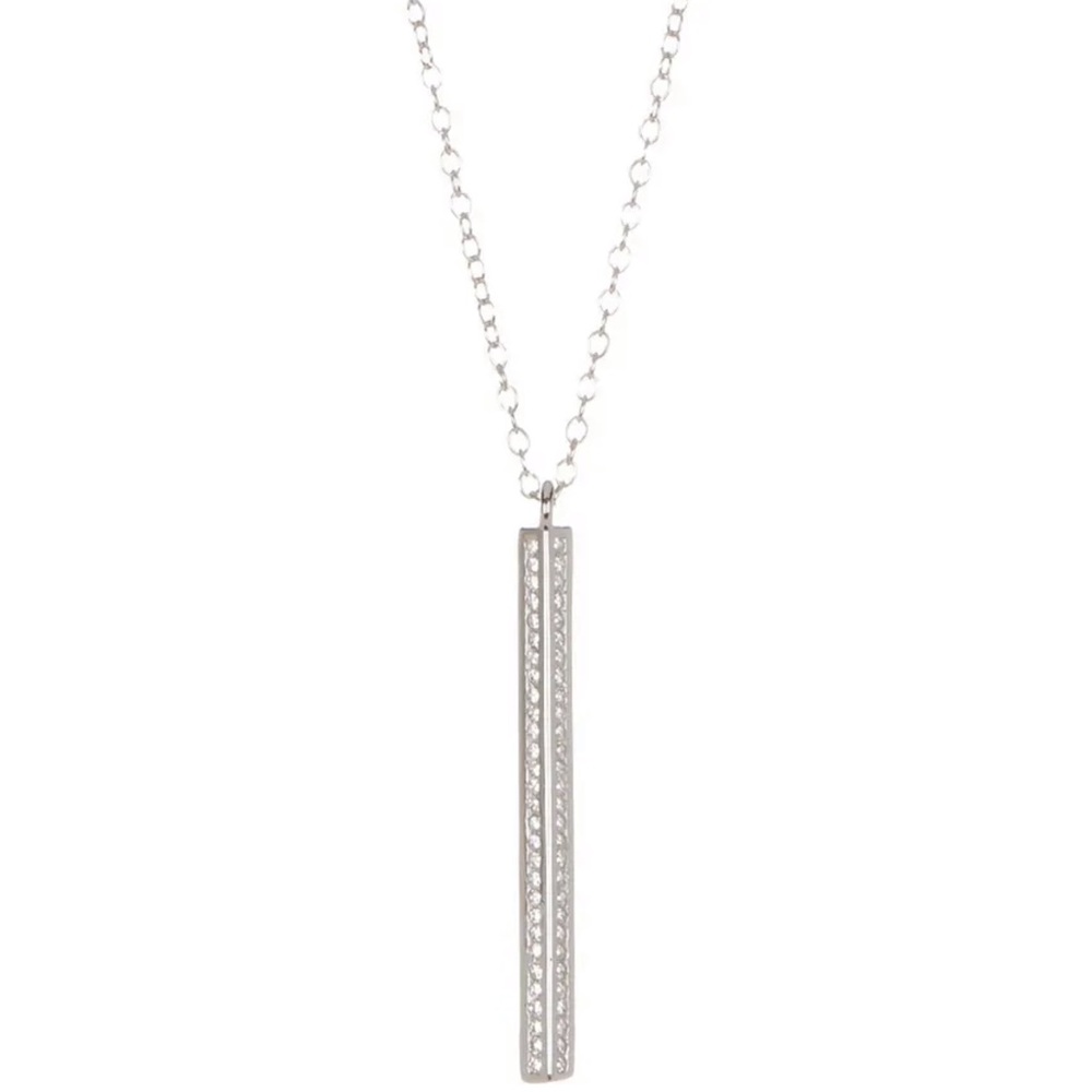 Swarovski Crystal Accented Drop Necklace